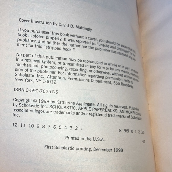 Vintage Animorphs children’s series- book #24 - Picture 5 of 6